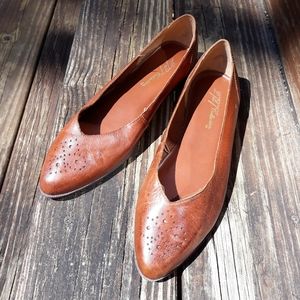 80s Leather Flats